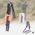 Collapsible Trekking Poles with Adjustable Walking and Lightweight Folding Design