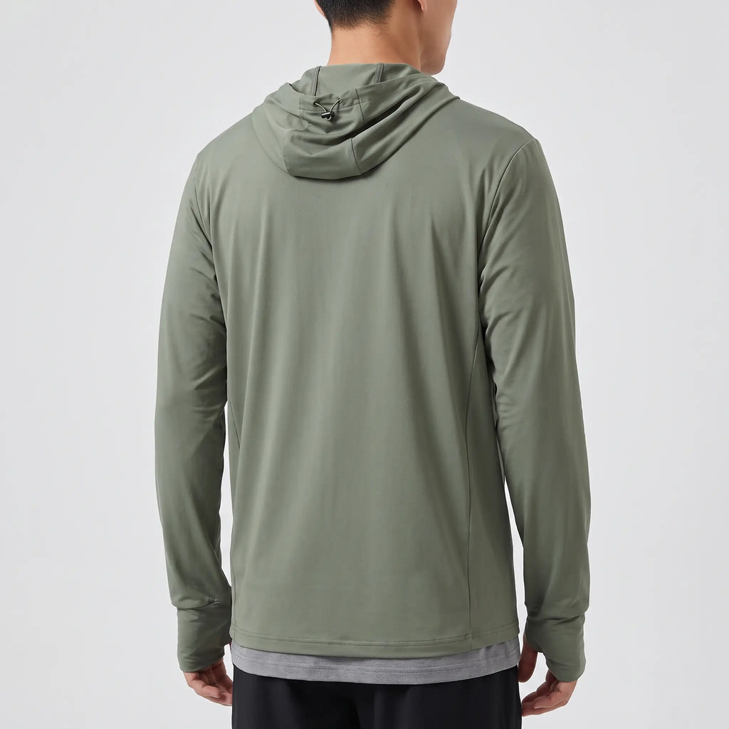 Men's Full-Zip Sun Hoodie - UPF 50+ Vented Hiking & Fishing Jacket