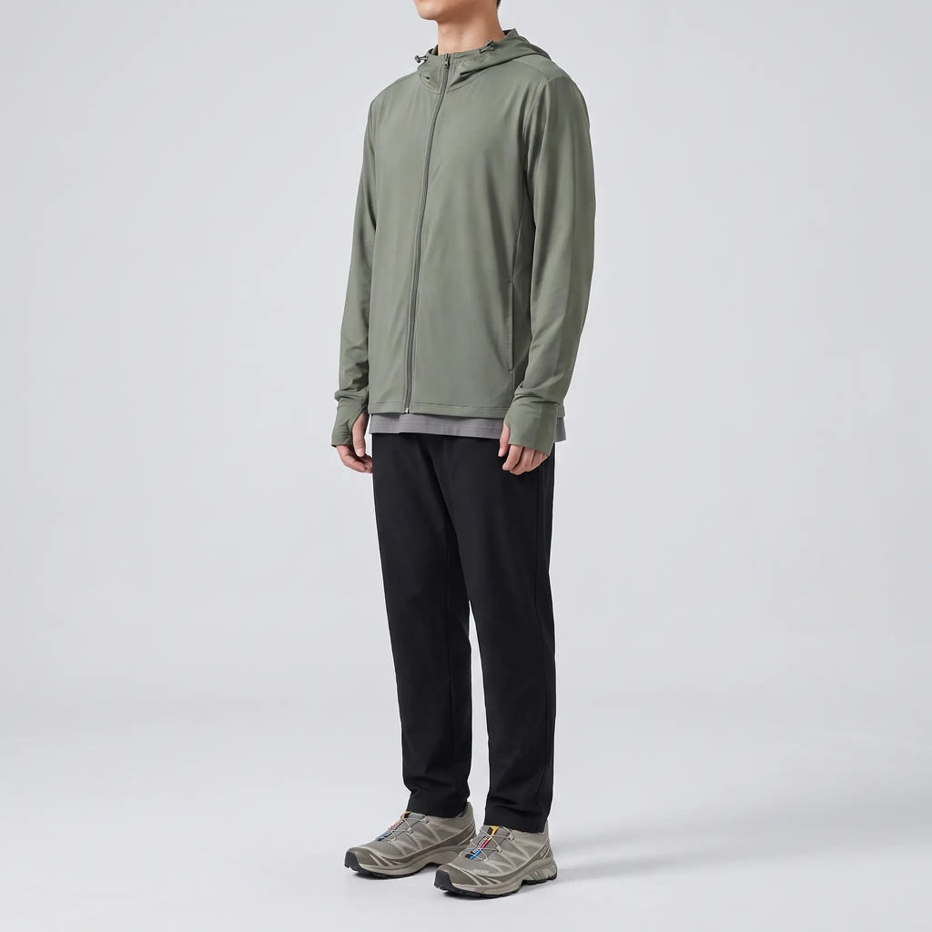 Men's Full-Zip Sun Hoodie - UPF 50+ Vented Hiking & Fishing Jacket