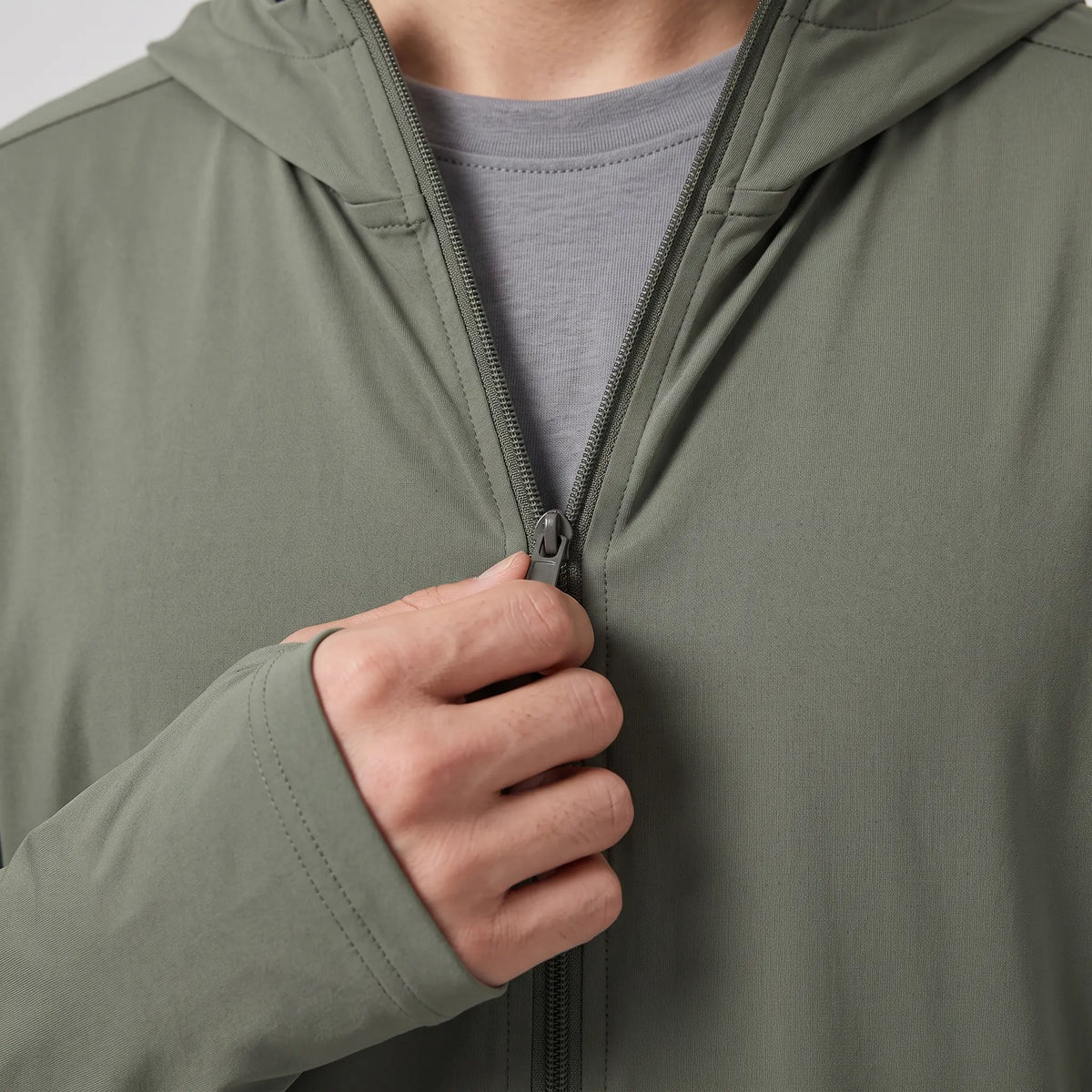 Men's Full-Zip Sun Hoodie - UPF 50+ Vented Hiking & Fishing Jacket