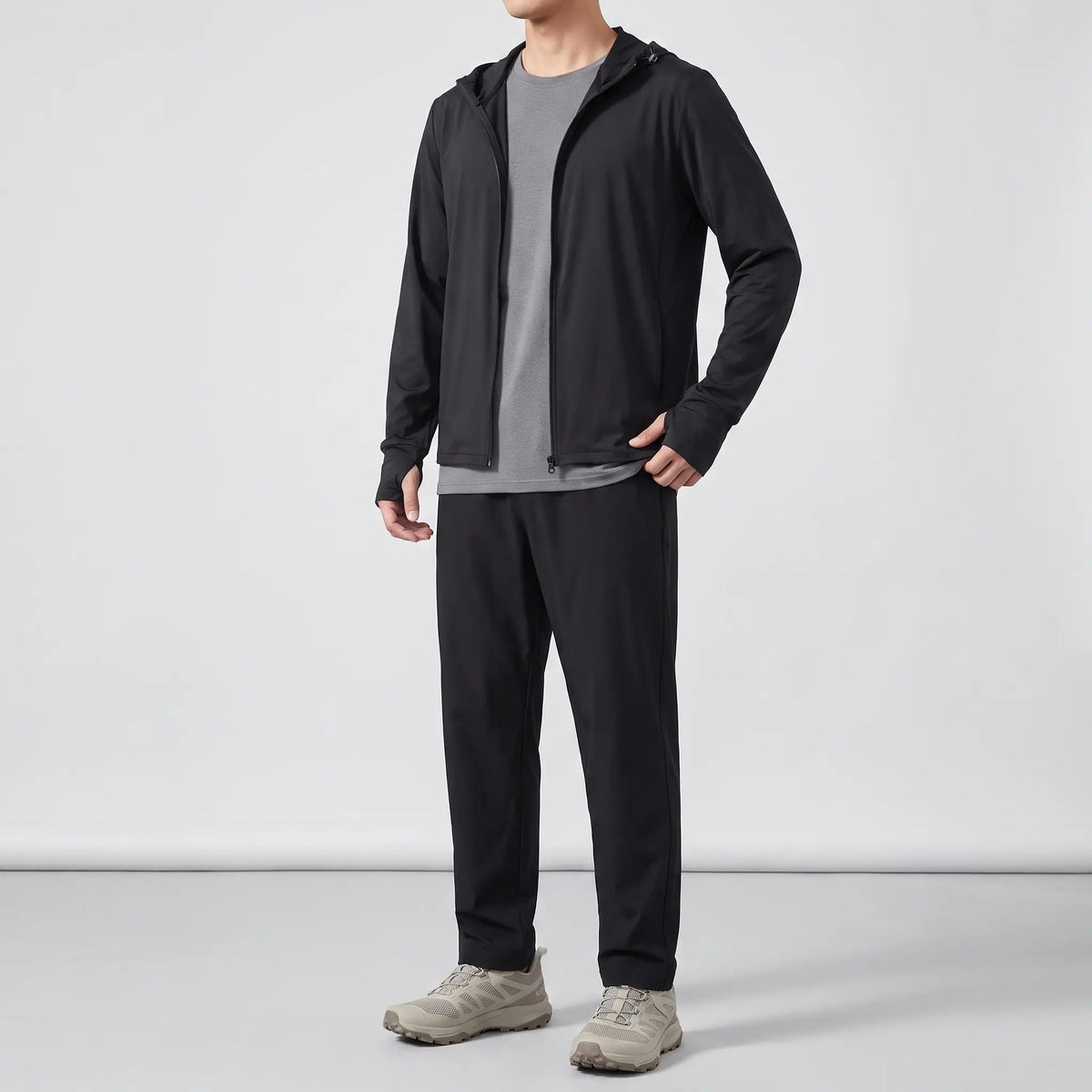 Men's Full-Zip Sun Hoodie - UPF 50+ Vented Hiking & Fishing Jacket