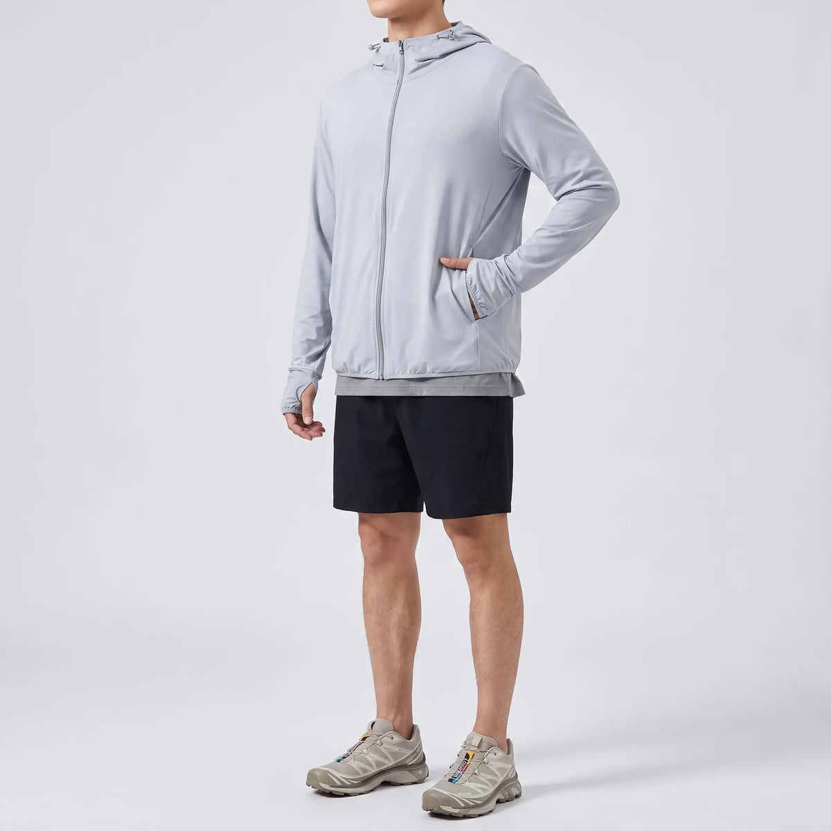 Men's Full-Zip Sun Hoodie - UPF 50+ Vented Hiking & Fishing Jacket