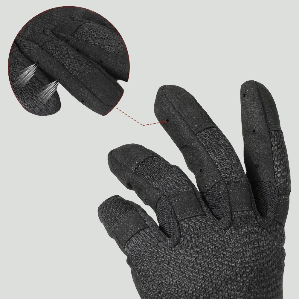 Men's Full Finger Outdoor Gloves - Lightweight Breathable Cycling and Fishing Gloves for Active Use