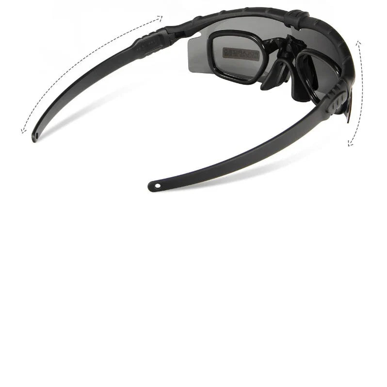 Tactical Goggles with UV Polarized Lenses – Outdoor Protective Eyewear for Airsoft, Cycling & Hiking