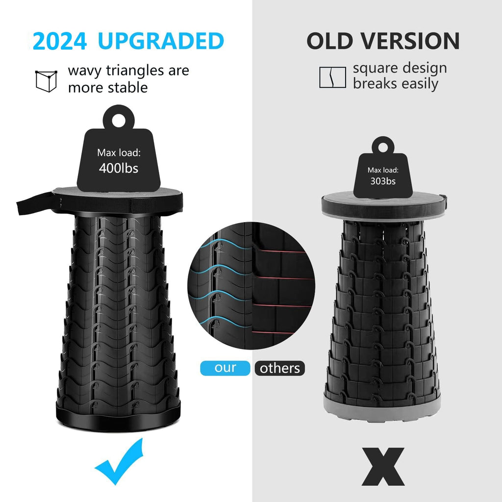 Premium Collapsible Camping Stool – Portable Folding Stool for Outdoor, Hiking, Fishing & Travel