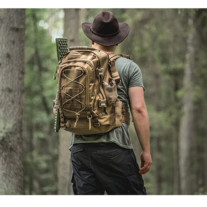 60L Military Tactical Backpack – Expandable Waterproof Outdoor Rucksack for Camping, Hiking & Travel |