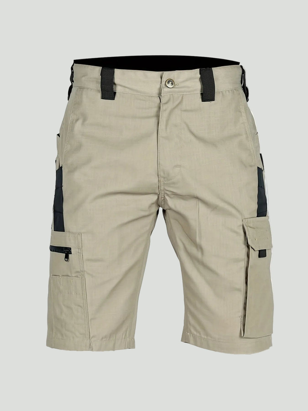 Men's Cargo Shorts - Ripstop Zip Pocket - Long Shorts, Hiking Shorts