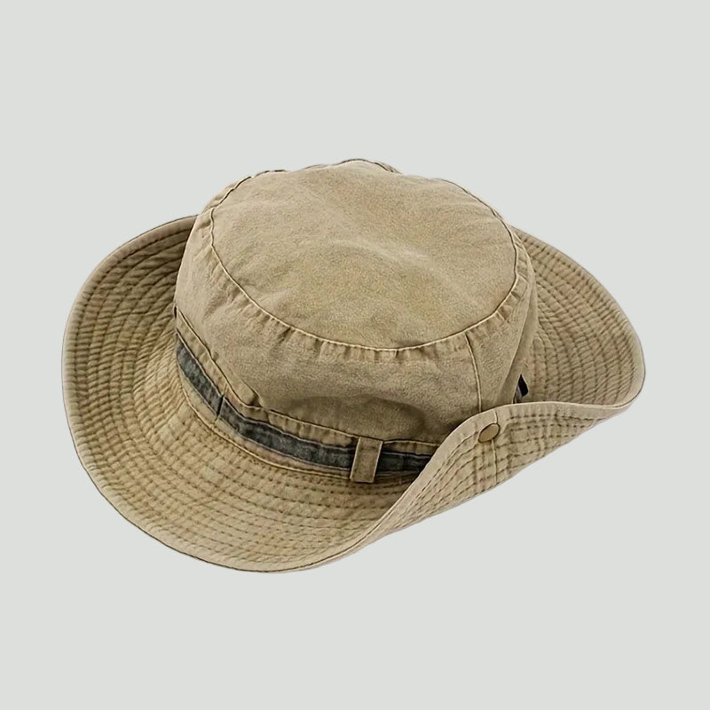 Men's Boonie Hat - Packable Wide Brim Sun Hat with Chin Strap for Hiking & Fishing