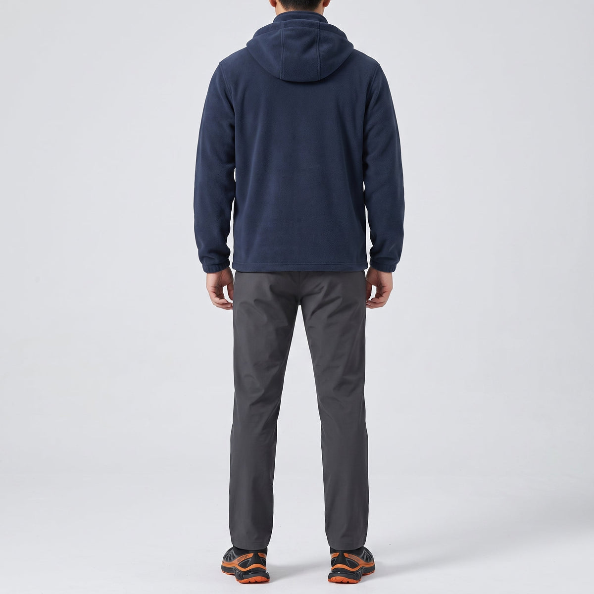 Men's Fleece Jacket - Windproof Hooded Fleece - Walking & Hiking