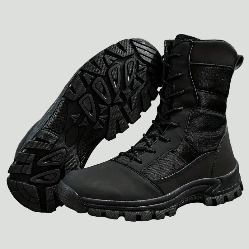 Men's Camouflage High-Top Hiking Boots - Breathable Lace-Up Trail Boots for Hiking & Trekking