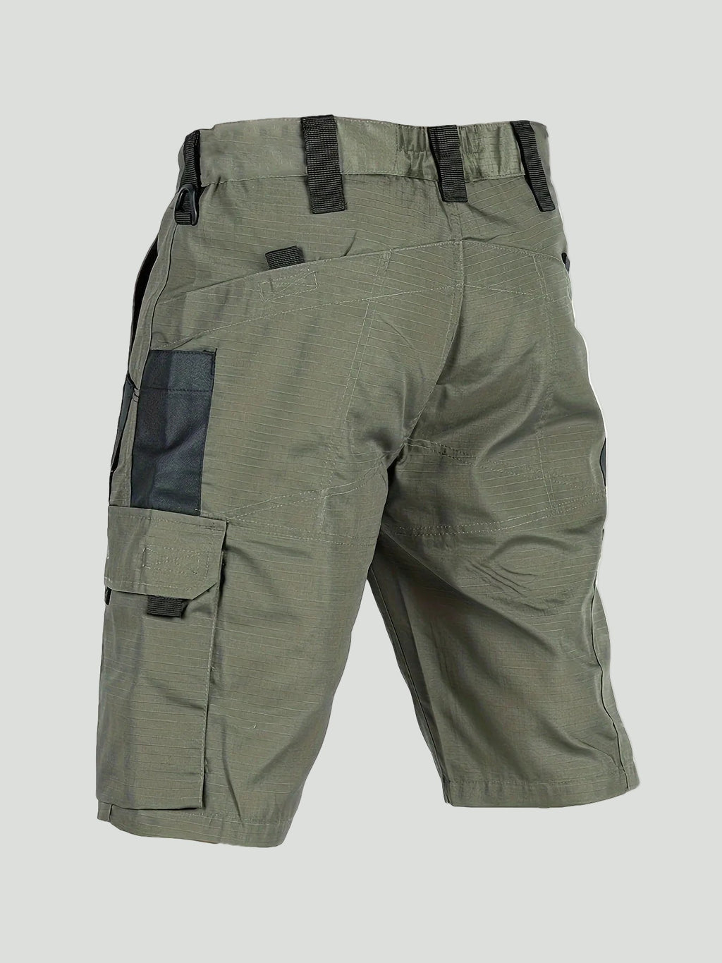 Men's Cargo Shorts - Ripstop Zip Pocket - Long Shorts, Hiking Shorts