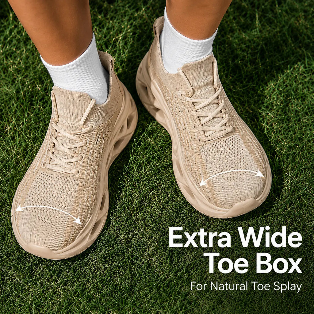 Premium Comfort Walking Shoes – Wide Toe Box Support & Everyday Comfort