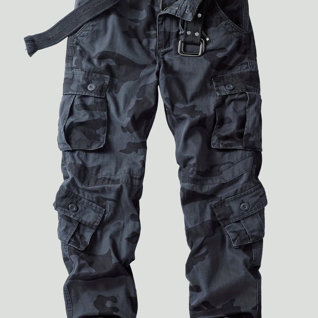 Men’s Camouflage Cargo Trousers – Multi-Pocket Outdoor Utility Design