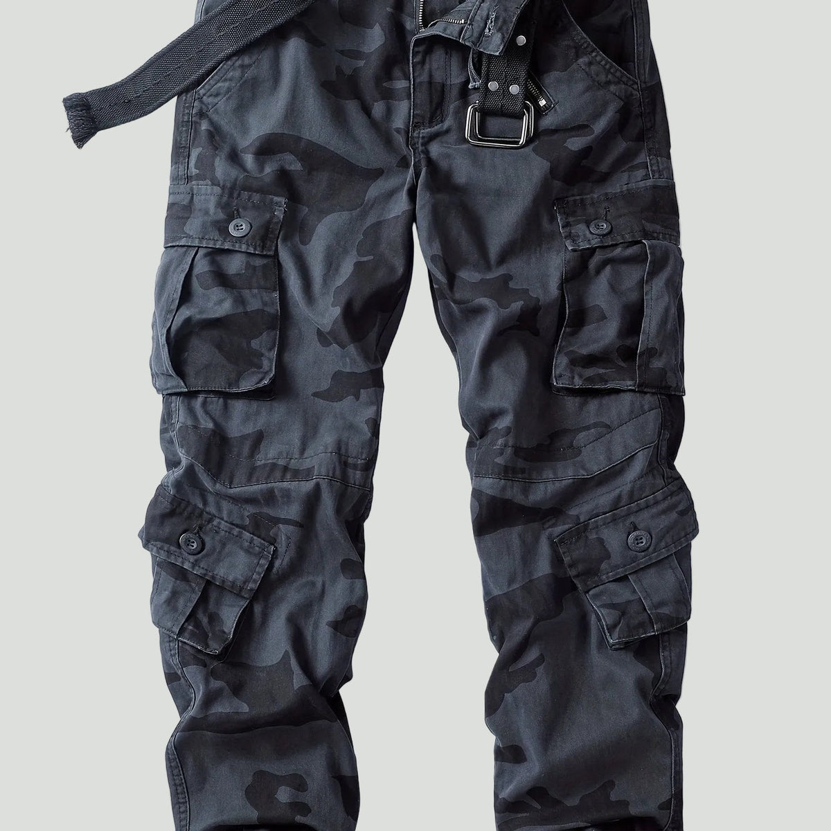 Men’s Camouflage Cargo Trousers – Multi-Pocket Outdoor Utility Design