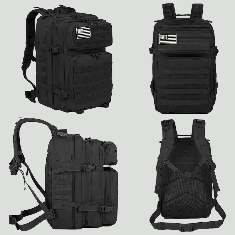 45L Hiking Backpack - Spacious MOLLE Rucksack for Camping, Trekking and Multi-Day Outdoor Use