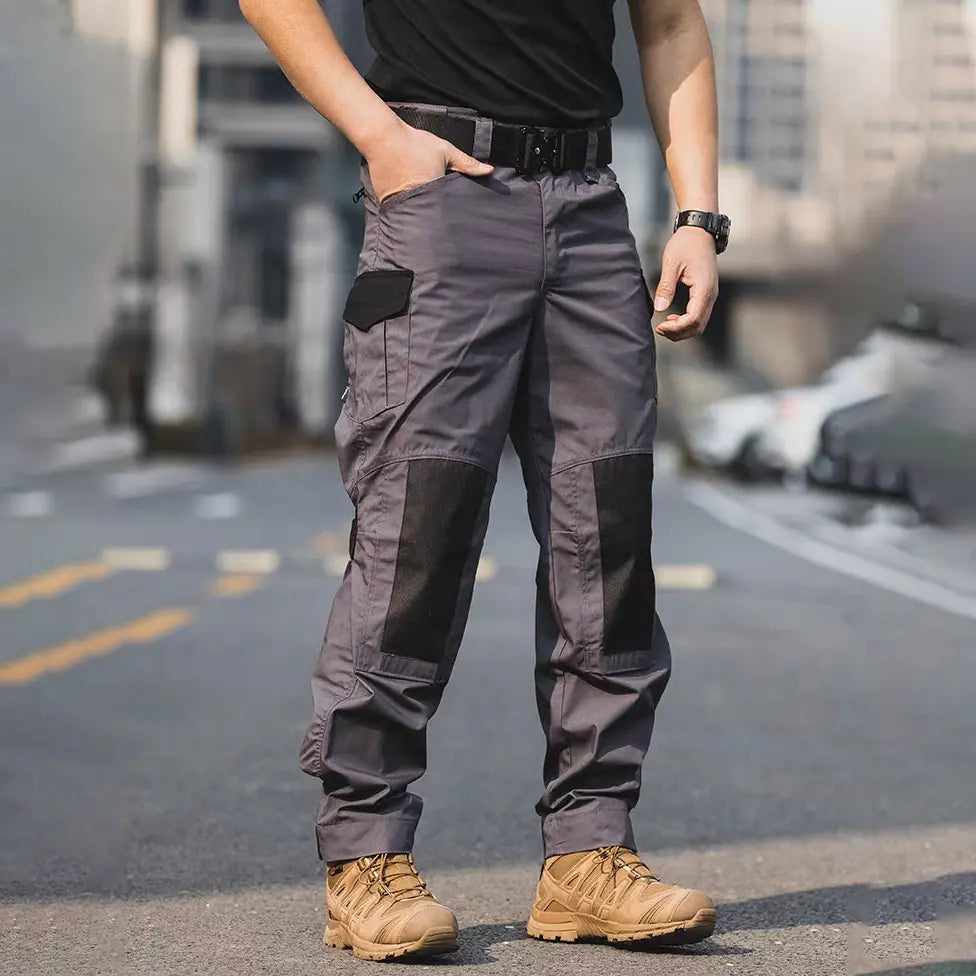 Men's Urban Cargo Pants Waterproof Ripstop Tactical Trousers