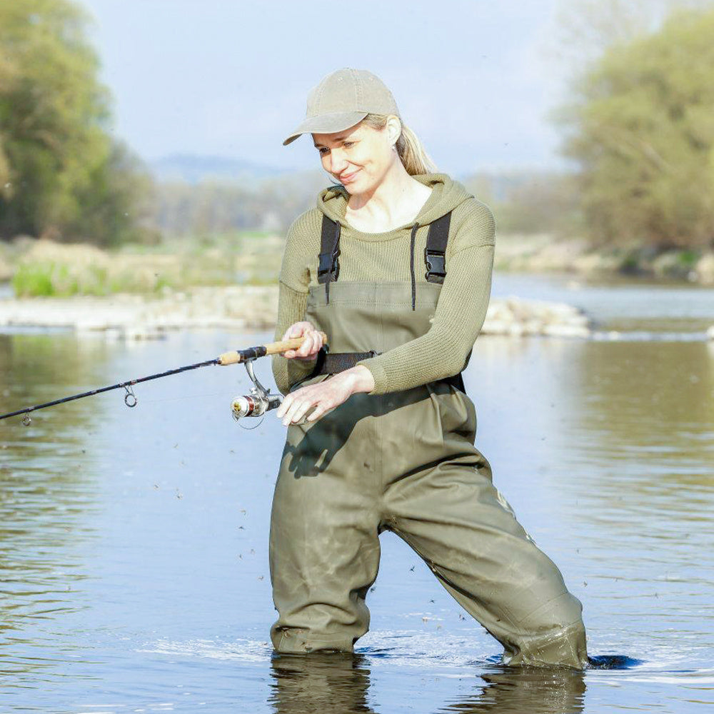 Fishing Waders with Boots - Waterproof Chest Waders for River and Pond Fishing