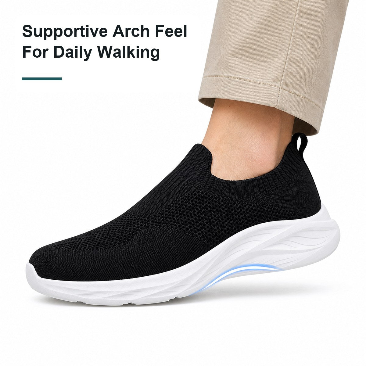 Men's Hands-Free Slip-On Walking Shoes
