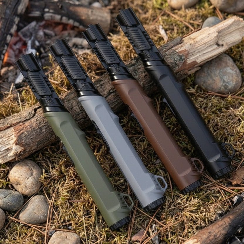 FIRETACT – Rugged Military Style Fire Starter Lighter for Camping and Survival