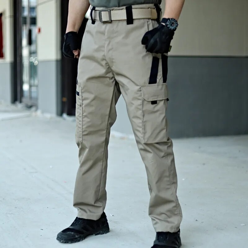 Water-Resistant Tactical Cargo Trousers – Durable Outdoor Work Design