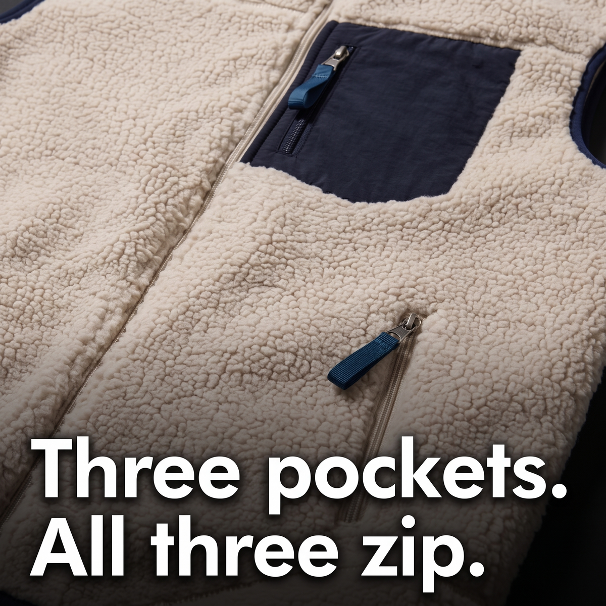 Men's Gilet - Sherpa Fleece - Insulated Body Warmer for Outdoor Use