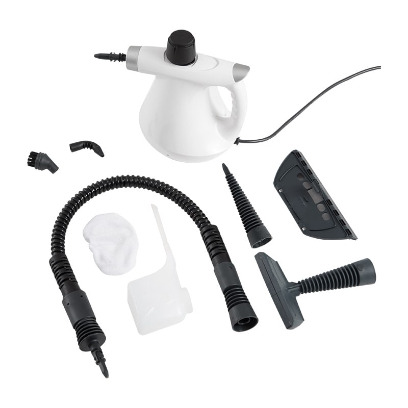 Handheld Portable Steam Cleaner for Kitchen Tile Grout and Rugs with Attachment Kit