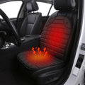 Heated Car Seat Cover and Cushion with Backrest Support 12v Quilted with Two Heat Settings