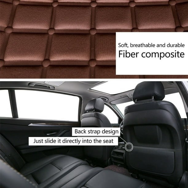 Heated Car Seat Cover and Cushion with Backrest Support 12v Quilted with Two Heat Settings
