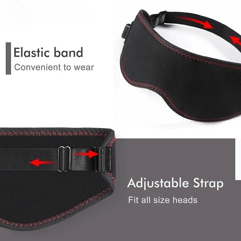 Heated Eye Mask for Sleep and Under with Adjustable Elastic Strap and USB Power Heatable