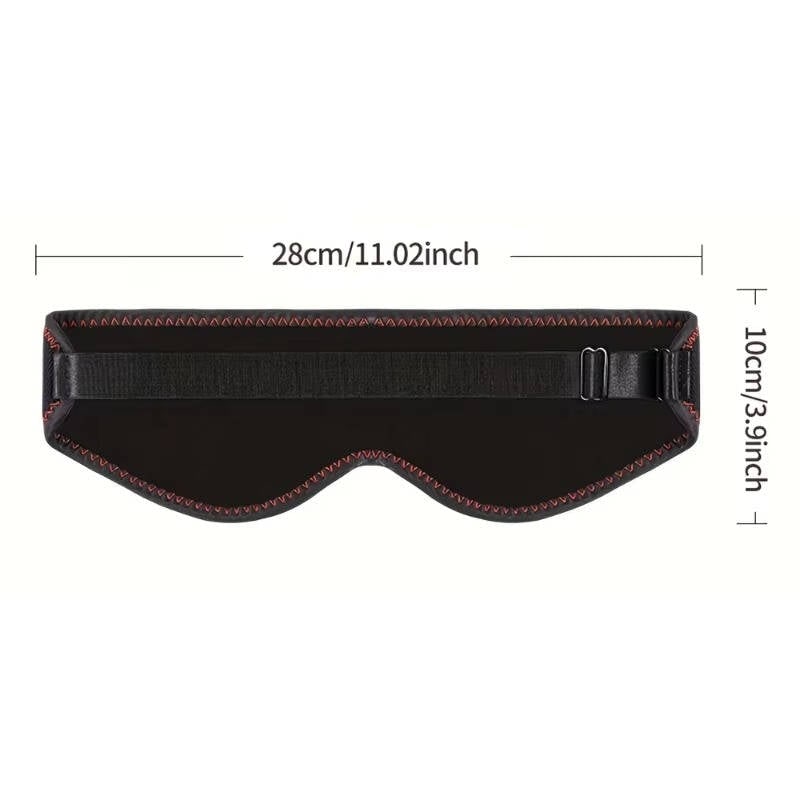 Heated Eye Mask for Sleep and Under with Adjustable Elastic Strap and USB Power Heatable