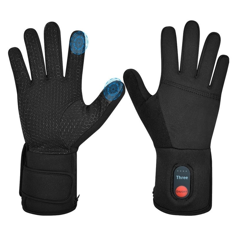 Heated Gloves for Winter with Touchscreen Fingertips and Rechargeable Powered Hand Warmer