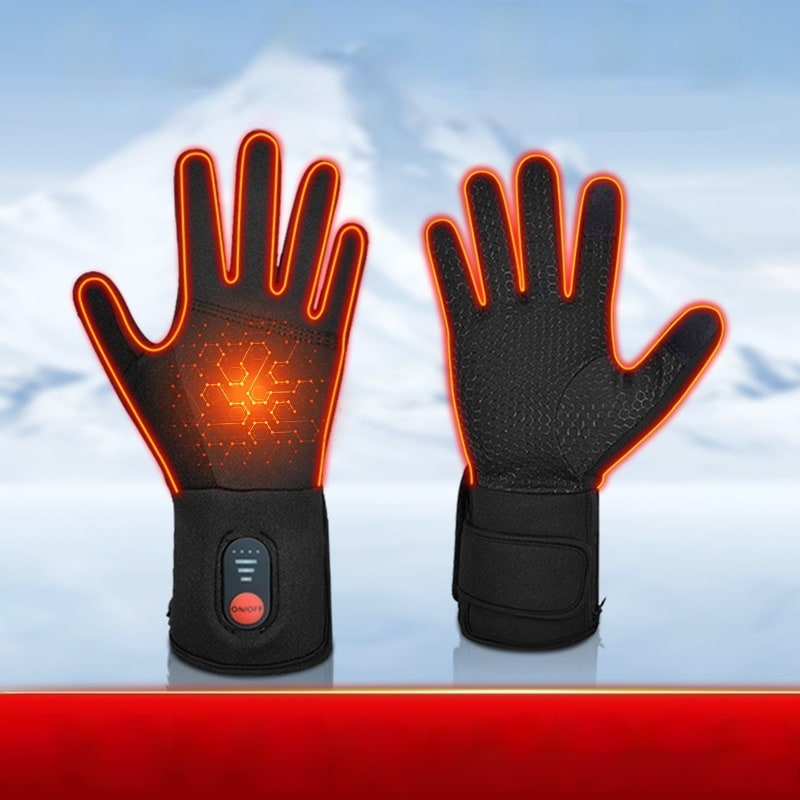 Heated Gloves for Winter with Touchscreen Fingertips and Rechargeable Powered Hand Warmer
