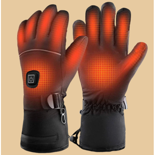 Heated Gloves with Rechargeable Battery and Waterproof Touchscreen Fingertips