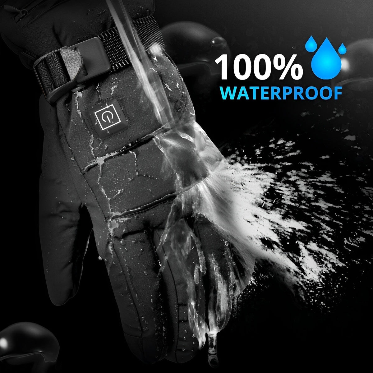 Heated Gloves with Rechargeable Battery and Waterproof Touchscreen Fingertips