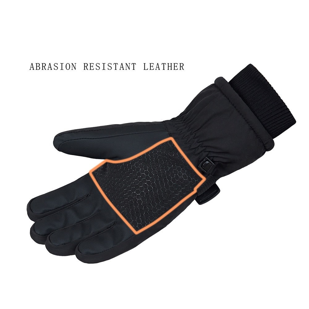 Heated Gloves with Rechargeable Battery Touchscreen Fingertips and Adjustable 3 Heat Levels