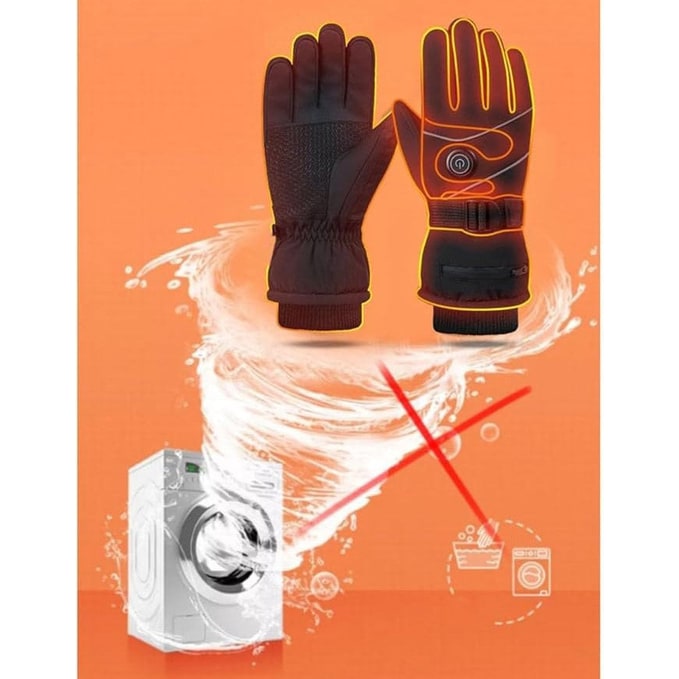 Heated Gloves with Rechargeable Battery Touchscreen Fingertips and Adjustable 3 Heat Levels