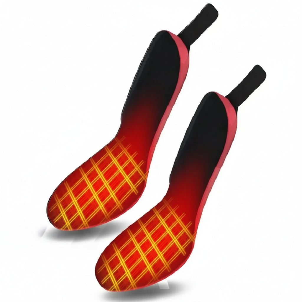 Heated Insoles and Shoe Inserts with Wireless Remote Control and Rechargeable Battery