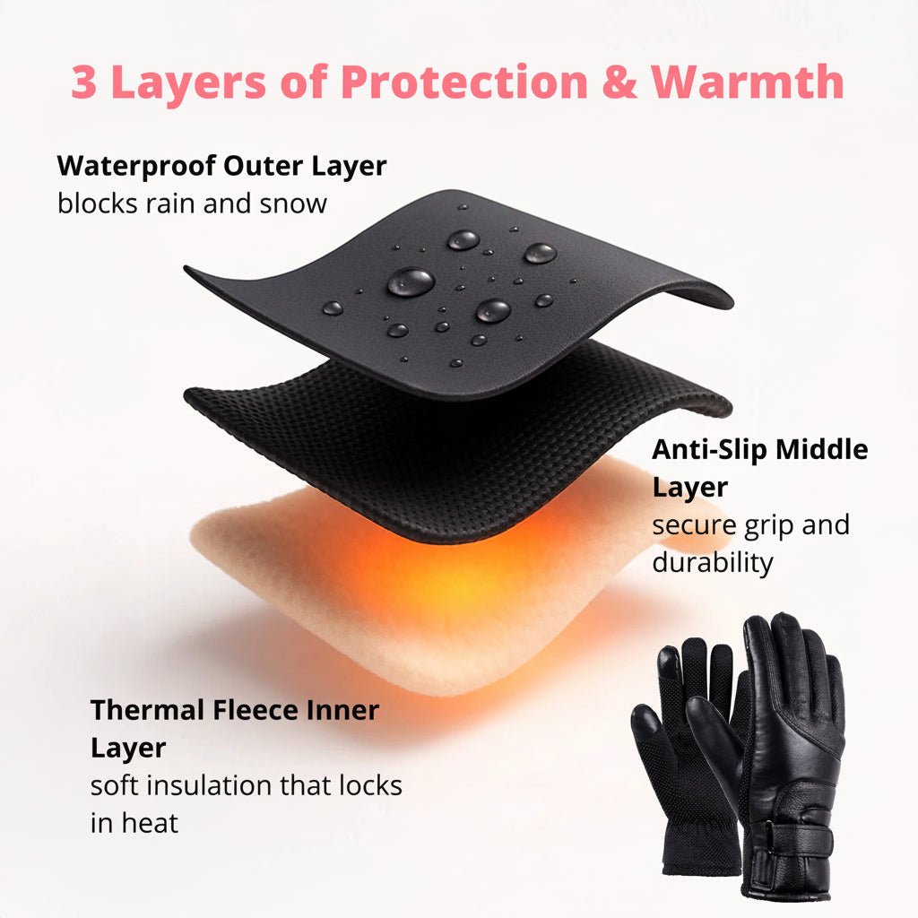 HEATFEMME – Adjustable Heated Gloves for Women with Waterproof Protection