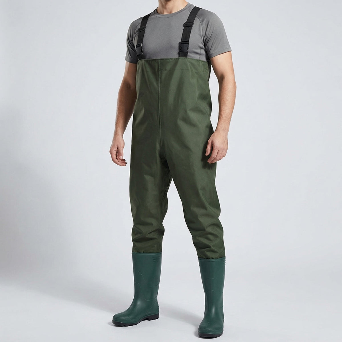 Fishing Waders with Boots - Waterproof Chest Waders for River and Pond Fishing