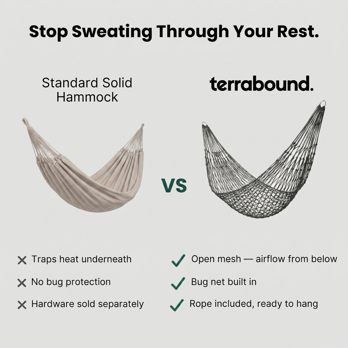 Lightweight Mesh Camping Hammock – Breathable Nylon Weave for Backpacking and Garden Use