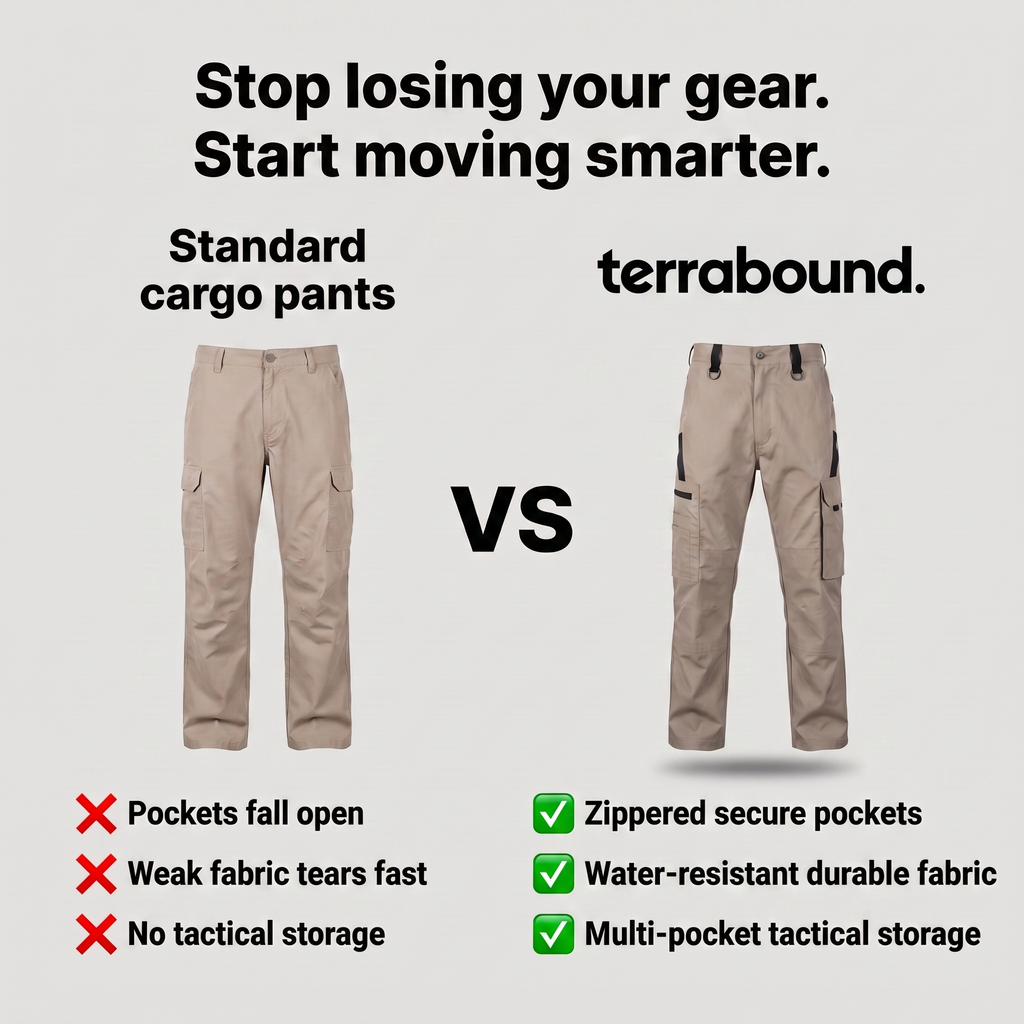 Men's Water-Resistant Cargo Trousers – Multi-Pocket Tactical Pants for Hunting and Fishing
