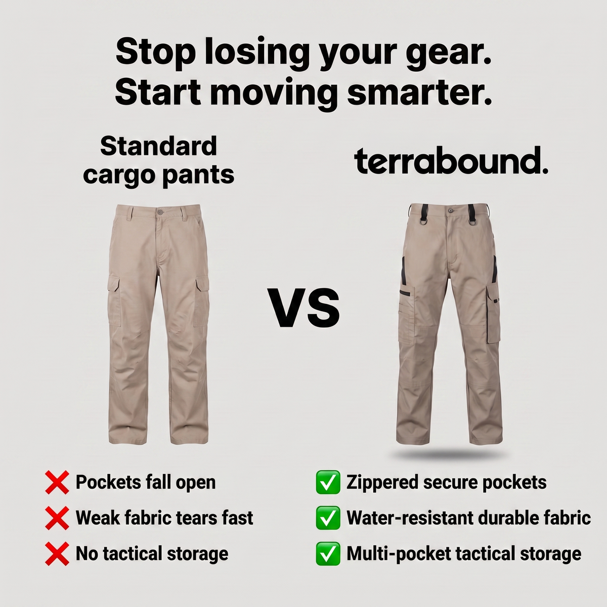 Men's Water-Resistant Cargo Trousers – Multi-Pocket Tactical Pants for Hunting and Fishing