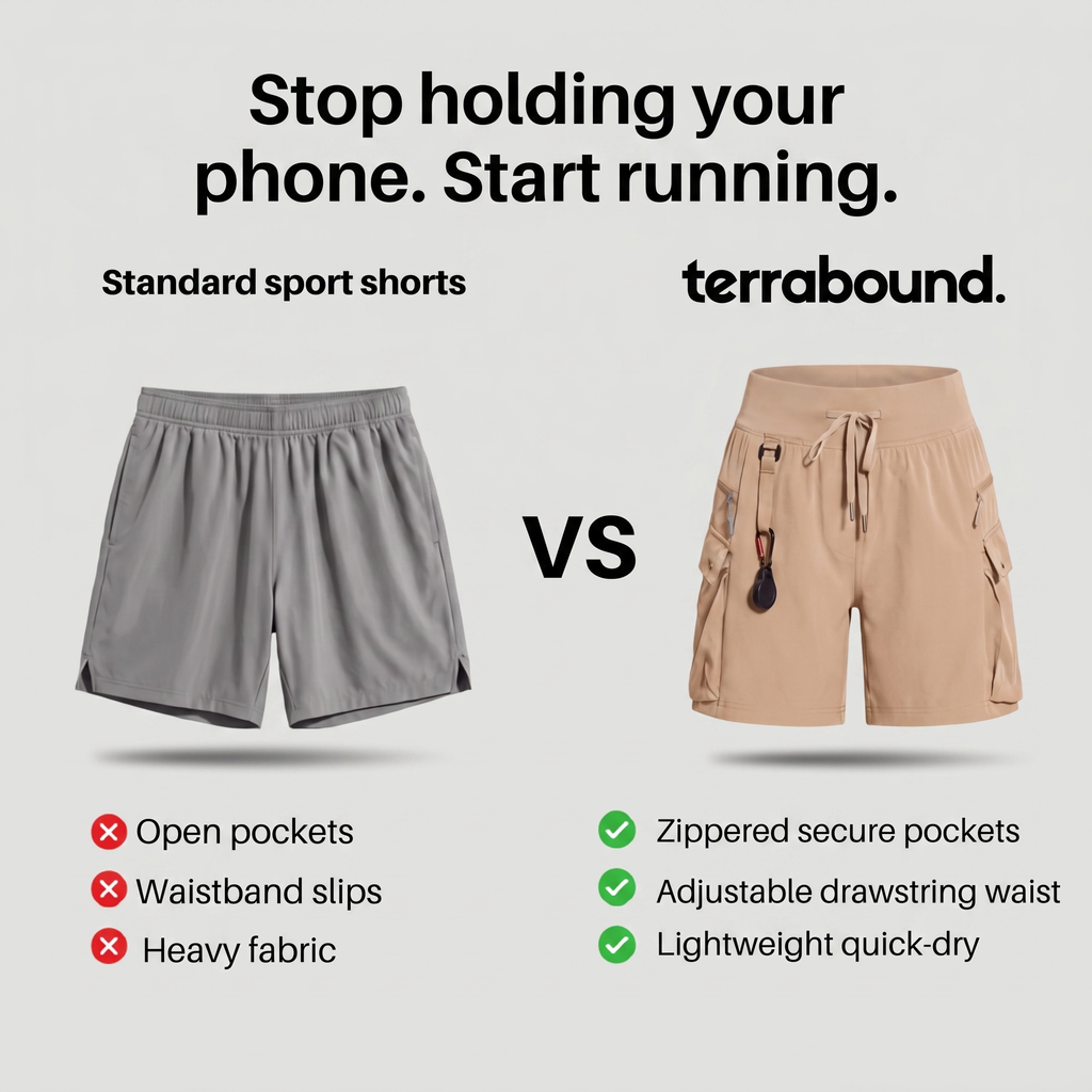 Women's Zippered Pocket Running Shorts – Lightweight Quick-Dry Athletic Shorts