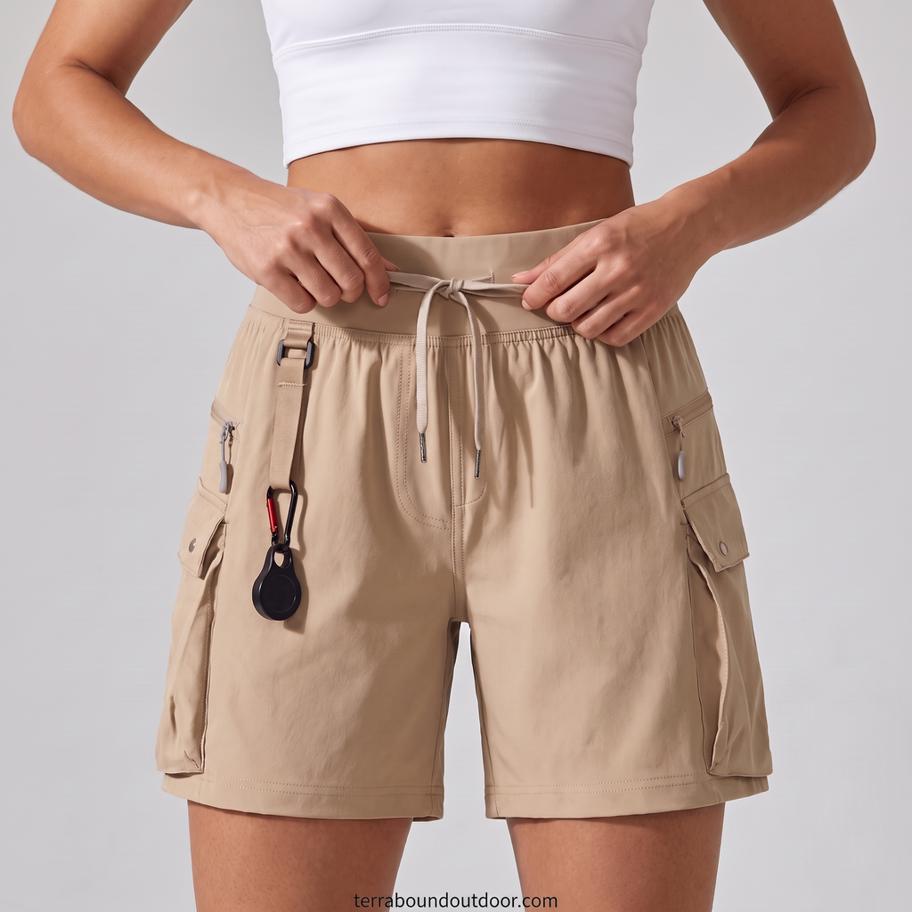 Women's Zippered Pocket Running Shorts – Lightweight Quick-Dry Athletic Shorts