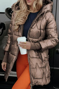 Hooded Puffer Jacket for Women