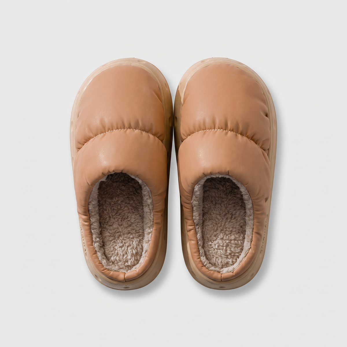 Quilted House Slippers | Fleece-Lined, Non-Slip Cushioned Comfort