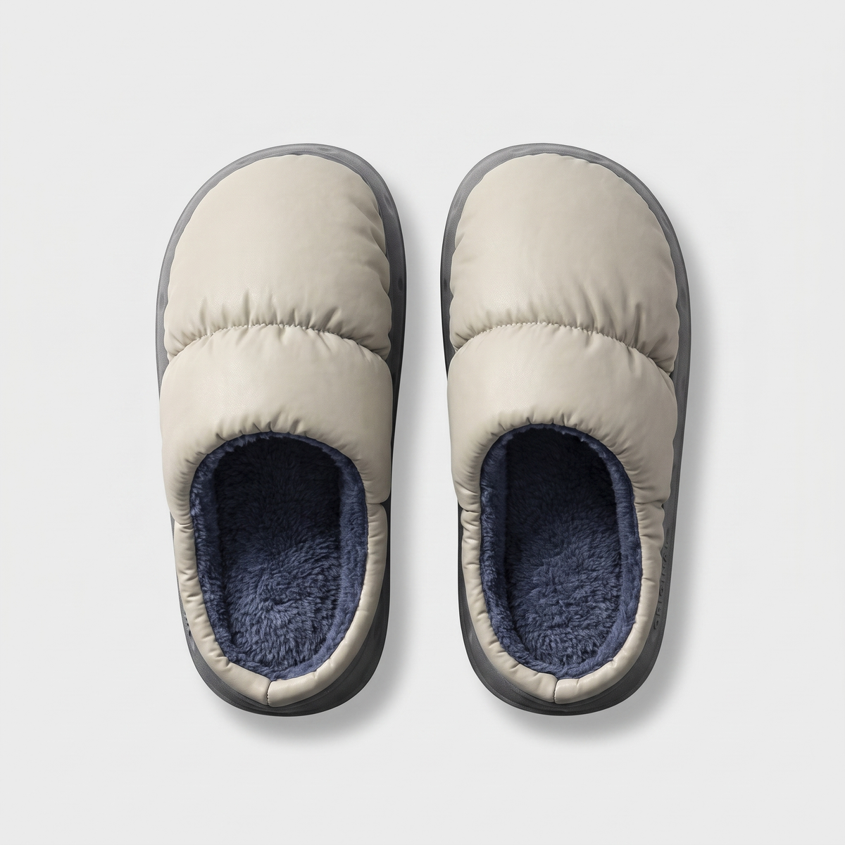 Quilted House Slippers | Fleece-Lined, Non-Slip Cushioned Comfort