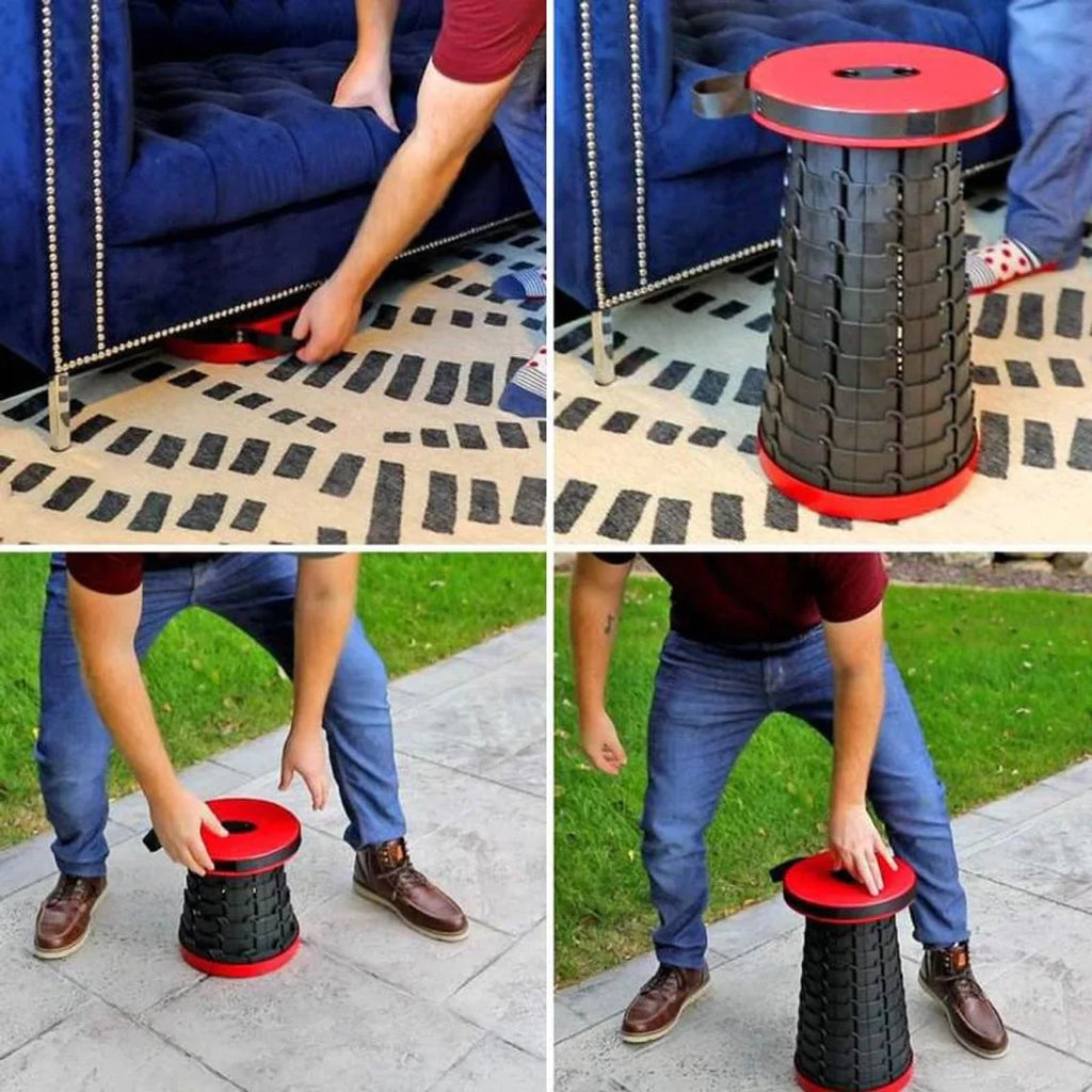 Premium Collapsible Camping Stool – Portable Folding Stool for Outdoor, Hiking, Fishing & Travel