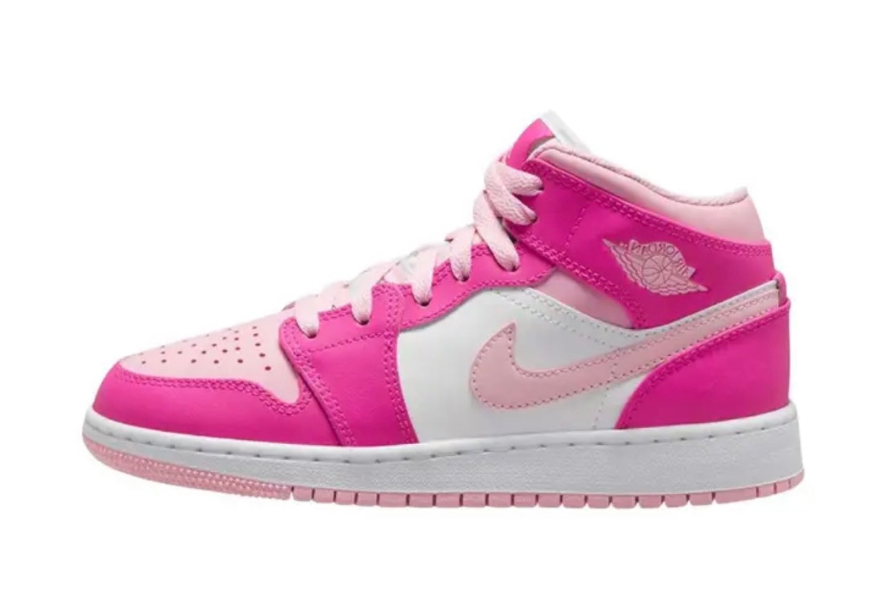 Jordan 1 Mid Fierce Pink GS