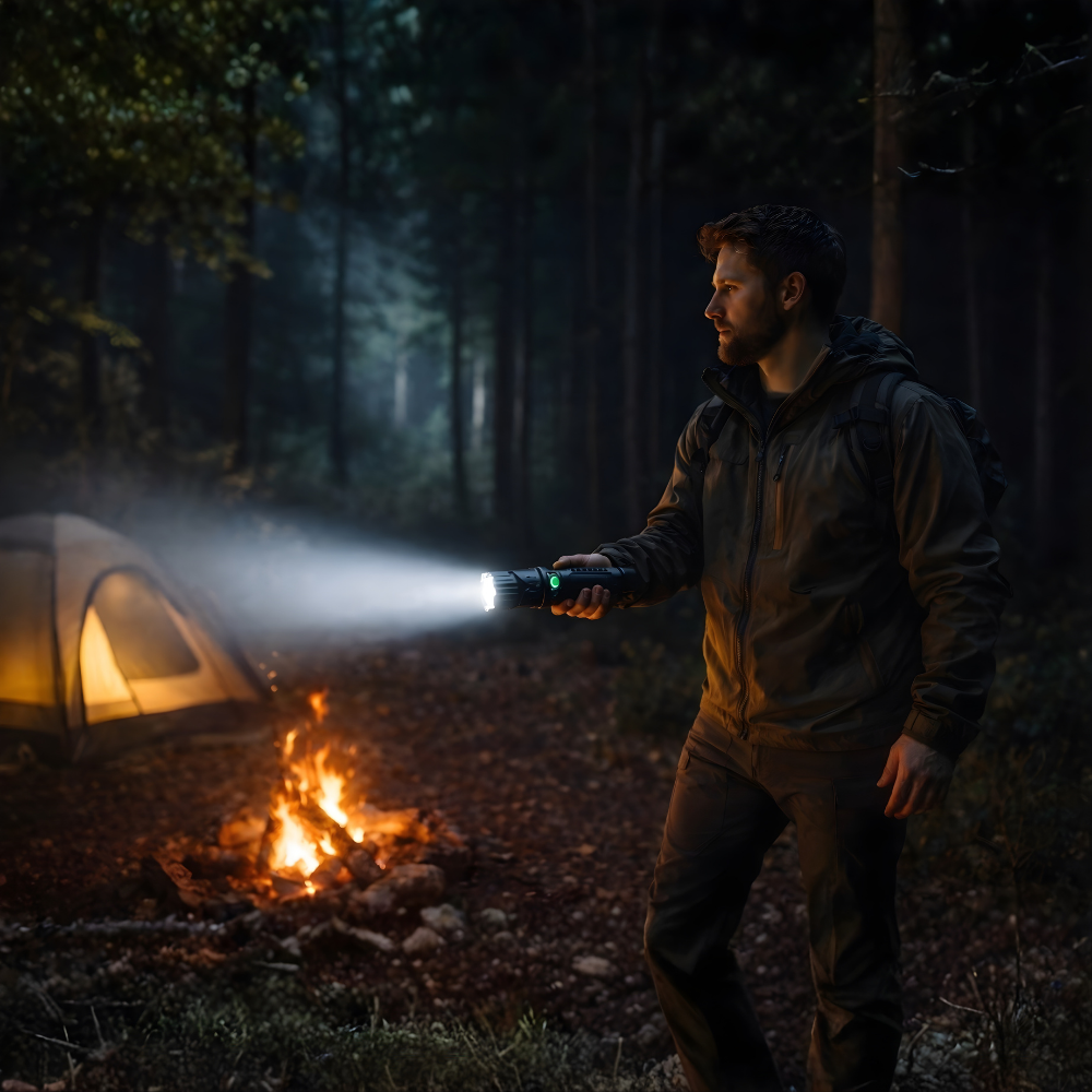 LED Long-Range Zoom Torch – USB Rechargeable Utility Flashlight